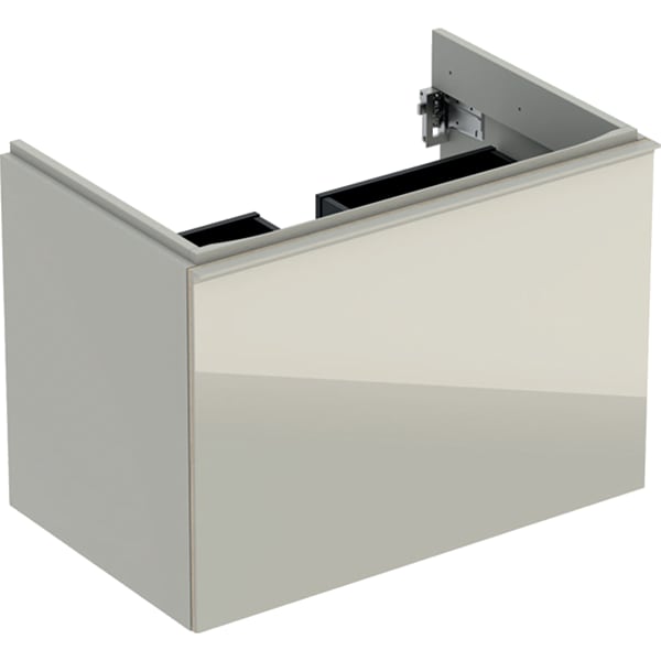 500.611.JL.2 Шкафчик для раковины Geberit Acanto, с одним выдвижным ящиком, одним внутренним выдвижным ящиком и сифоном Geberit 