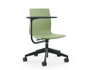 Вращающееся кресло из полипропилена с колесами