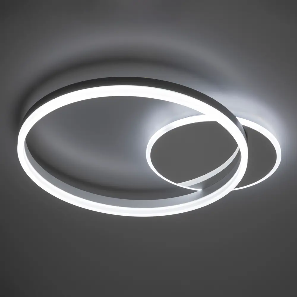 Люстра потолочная светодиодная диммируемая Ritter Eclipse 52085 0 с д/у 64 Вт 16 м² 2700К-6500К цвет белый/хром STLM-2102865 - Вид №2