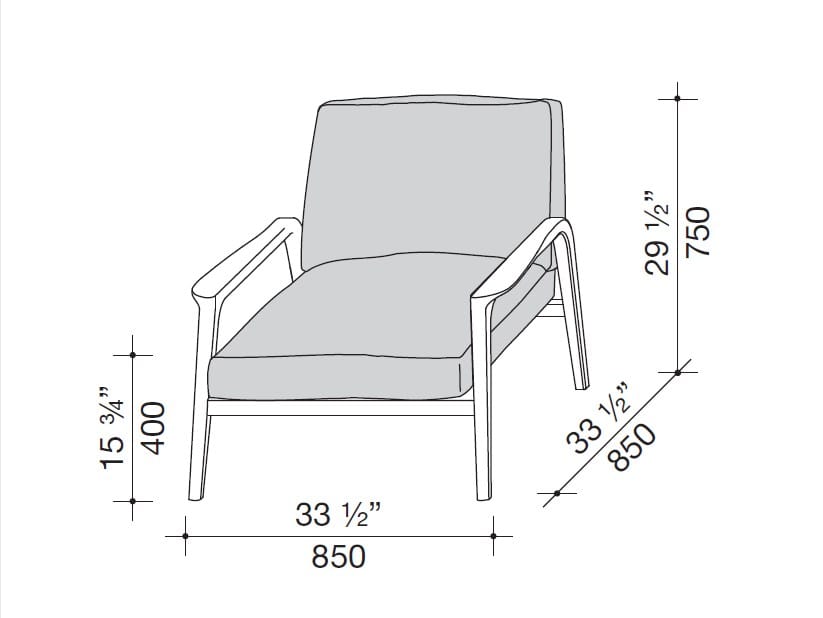 Кресло с подлокотниками Lema TARSIA ARCH-00097777 - Вид №5