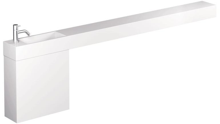 sanwacompany Умывальник из мрамора с вешалкой для полотенец Lepto sun-id-1357040 - Вид №2