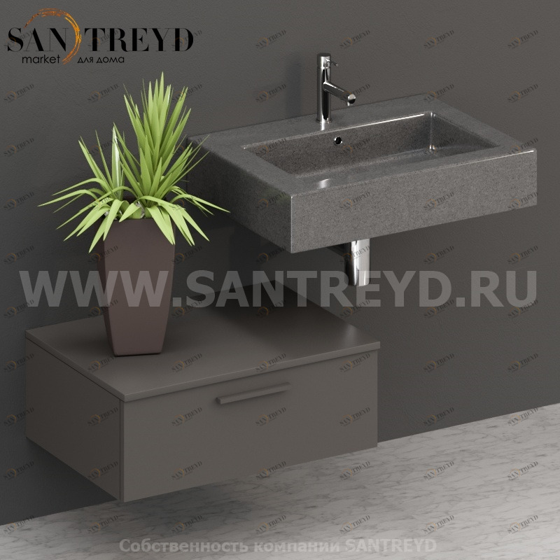 T07052AT2 Столешницы для использования в сочетании с тумбами и открытыми тумбами 70 см серая Globo ARREDO WOOD Италия Ceramica Globo