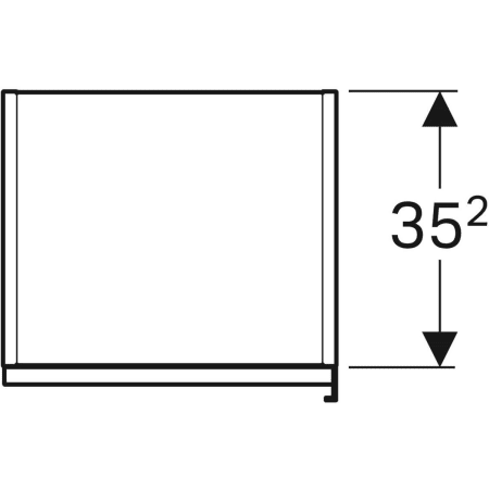 500.554.JJ.1 Высокий шкафчик Geberit Citterio с одной дверью Geberit  - Вид №2