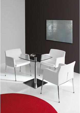 Sesta Стеклянный стол по контракту Tavoli Ta-006 - Вид №1