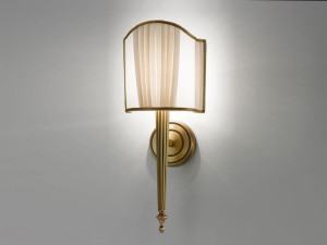 Ткань и металл светодиодный настенный светильник