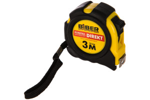 15738330 Рулетка (обрезиненный корпус, 3 м х 16 мм) DIREKT 40102 тов-054500 Biber