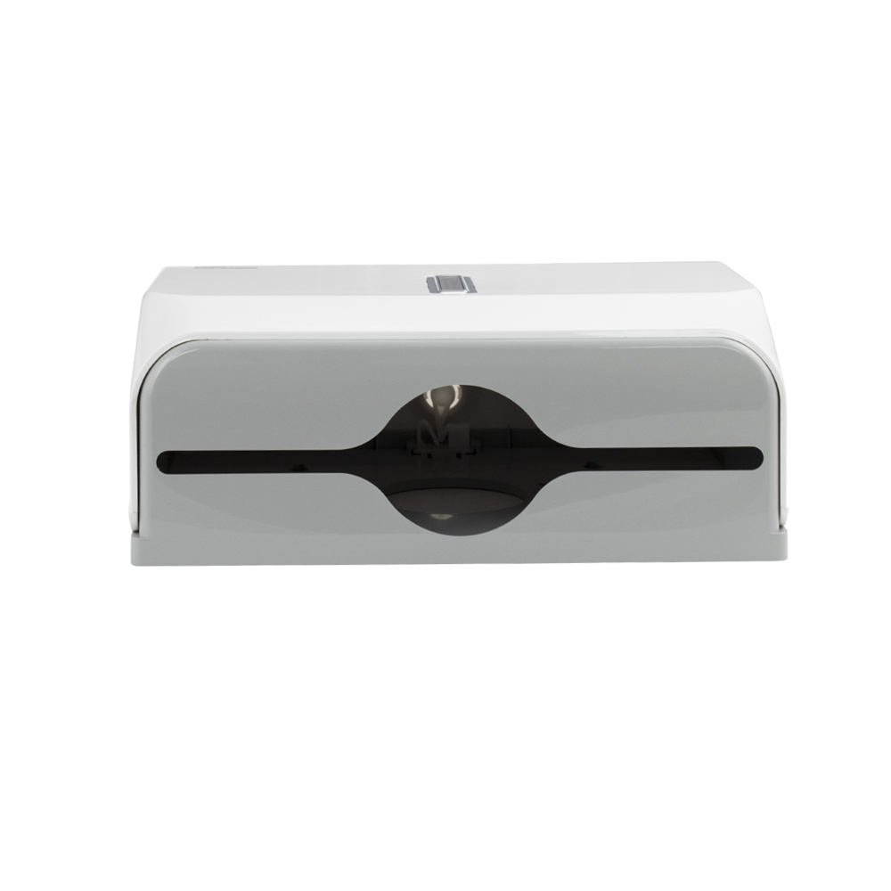 GFmark - Диспенсер для бумажного полотенца, с ключом, БЕЛЫЙ, с ГЛАЗКОМ, пластиковый, прямой. Под Z и V салфетки., код: 921  - Вид №2