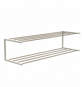 FROST Полка для обуви 2, 100cm » золото / белый Нержавеющая сталь Белое золото N1929-1-GW