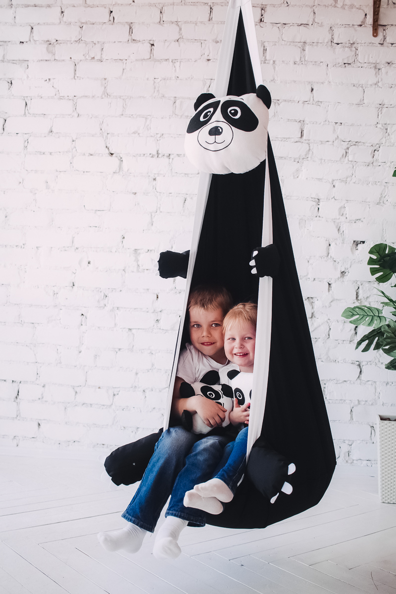 Подвесное кресло-кокон "Панда" ПОКАЧАЙКА  326702 Черный Santreyd  - Вид №5