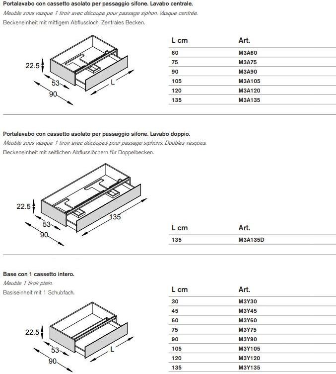 ARTELINEA Тумба под умывальник из эмалированного хрусталя с дверцей и ящиками  Al 583  - Вид №2