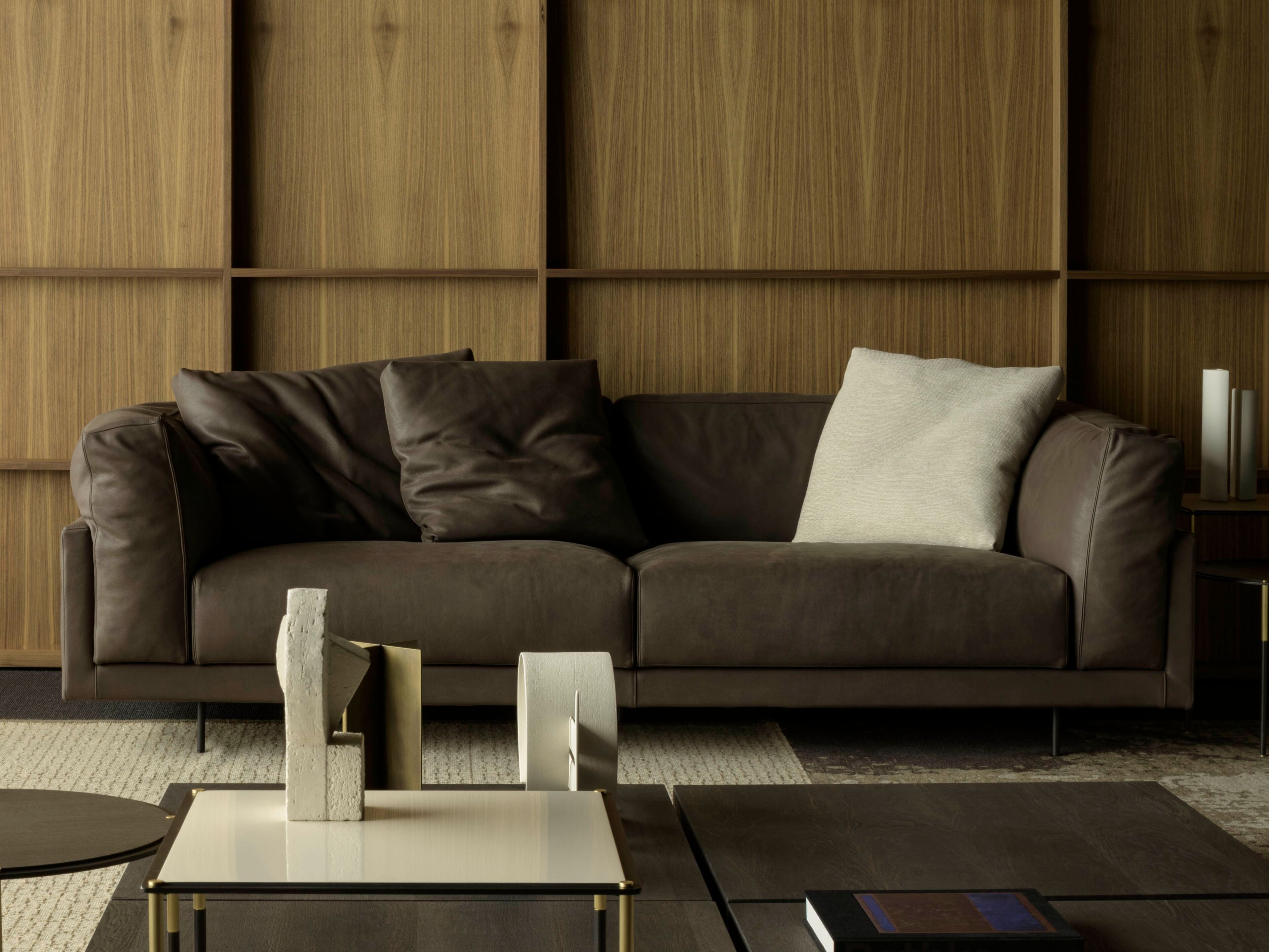 2-местный кожаный модульный диван Living Divani Echoo ARCH-00143891