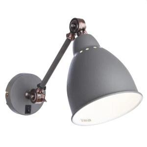 Бра Braccio 1xE27x60 Вт цвет серый матовый 18639013 STLM-2049586