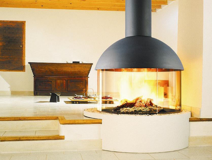 Focus creation Открытый центральный вращающийся подвесной камин sun-id-1478642 - Вид №1