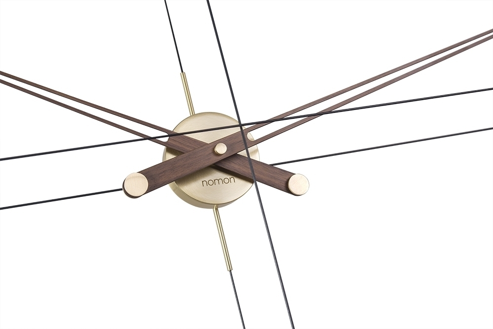 072320 Настенные часы G латунь-орех Nomon Delmori 