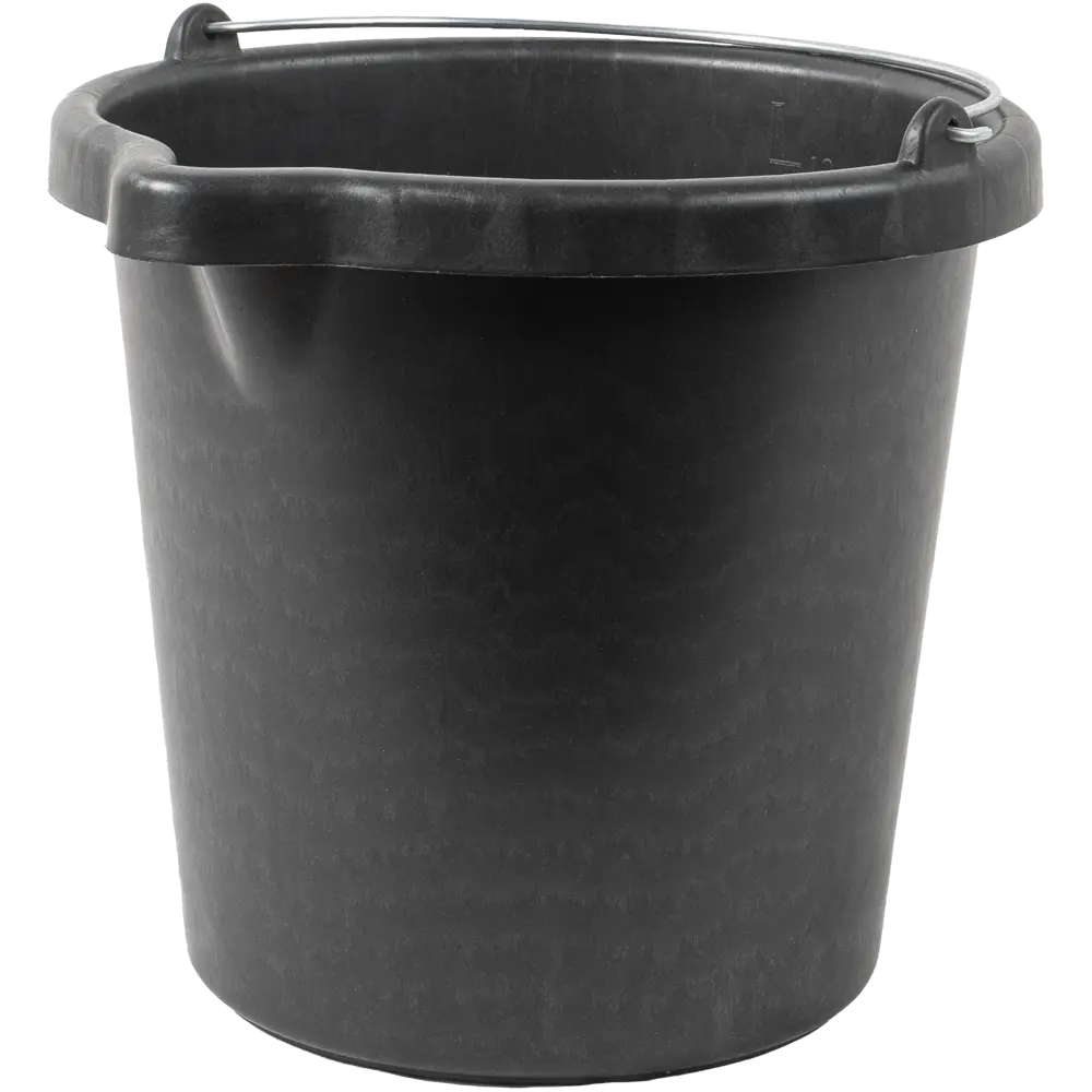 Ведро строительное КЭС черное 12 л STLM-2102266