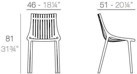 VONDOM Садовый стул Ibiza sun-id-1386974 - Вид №9