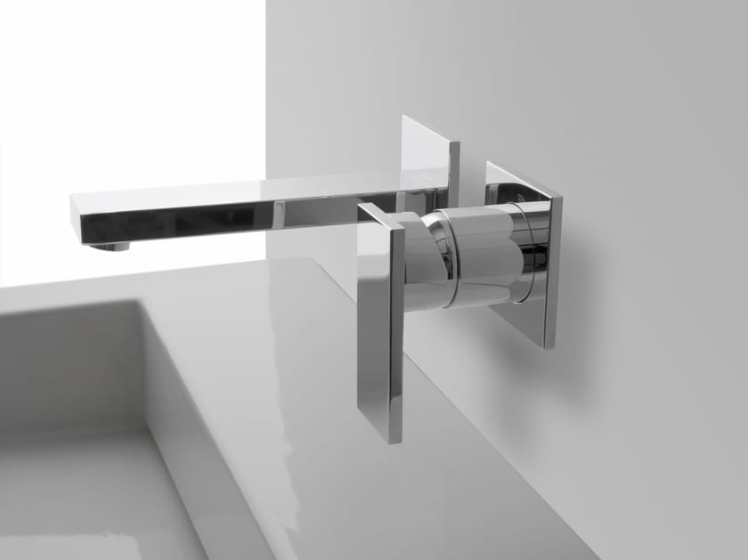 Настенный смеситель для раковины с 2 отверстиями и пластиной Graff Solar ARCH-00091584