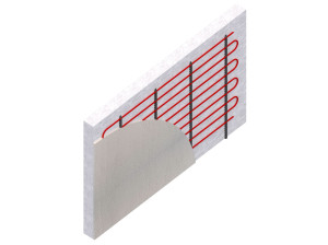 Лучистая стеновая панель из мелового волокна