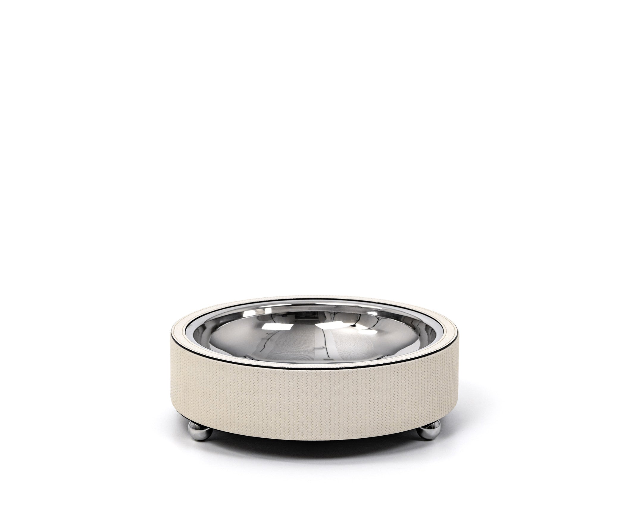 Подставка для фруктов Zoe - Ø 31,5XH10,5 см / зернистая кожа_кремовый Pinetti 00.1889.029.027 - Вид №1