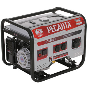 Электрогенератор   бензиновый Ресанта БГ 6500 Р 8160747