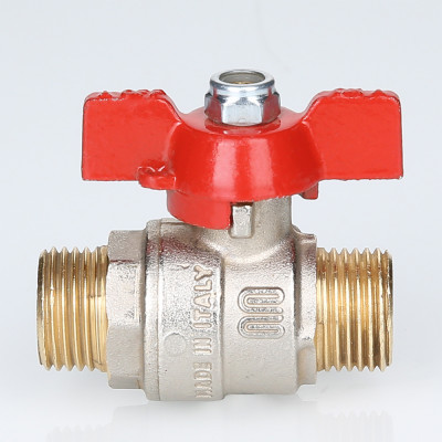 S.219.06 Кран шаровой ENOLGAS BASIC с ручкой «бабочкой» и наружной резьбой Valtec 1"  - Вид №8