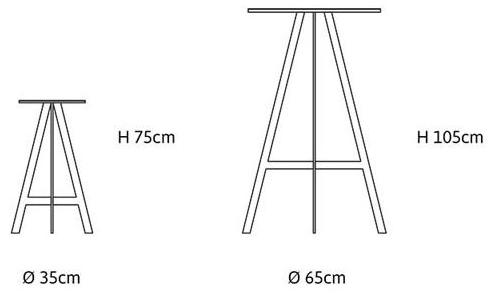 Officine Tamborrino Табурет из листового металла Disco sun-id-1466389 - Вид №3