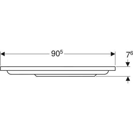 652200000 Угловой круглый душевой поддон Geberit Renova Geberit  - Вид №12