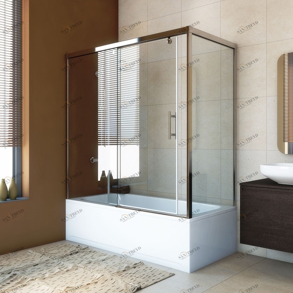 7080X170180GV863A Душевое ограждения на борт вынны GUTEWETTER Германия Slide