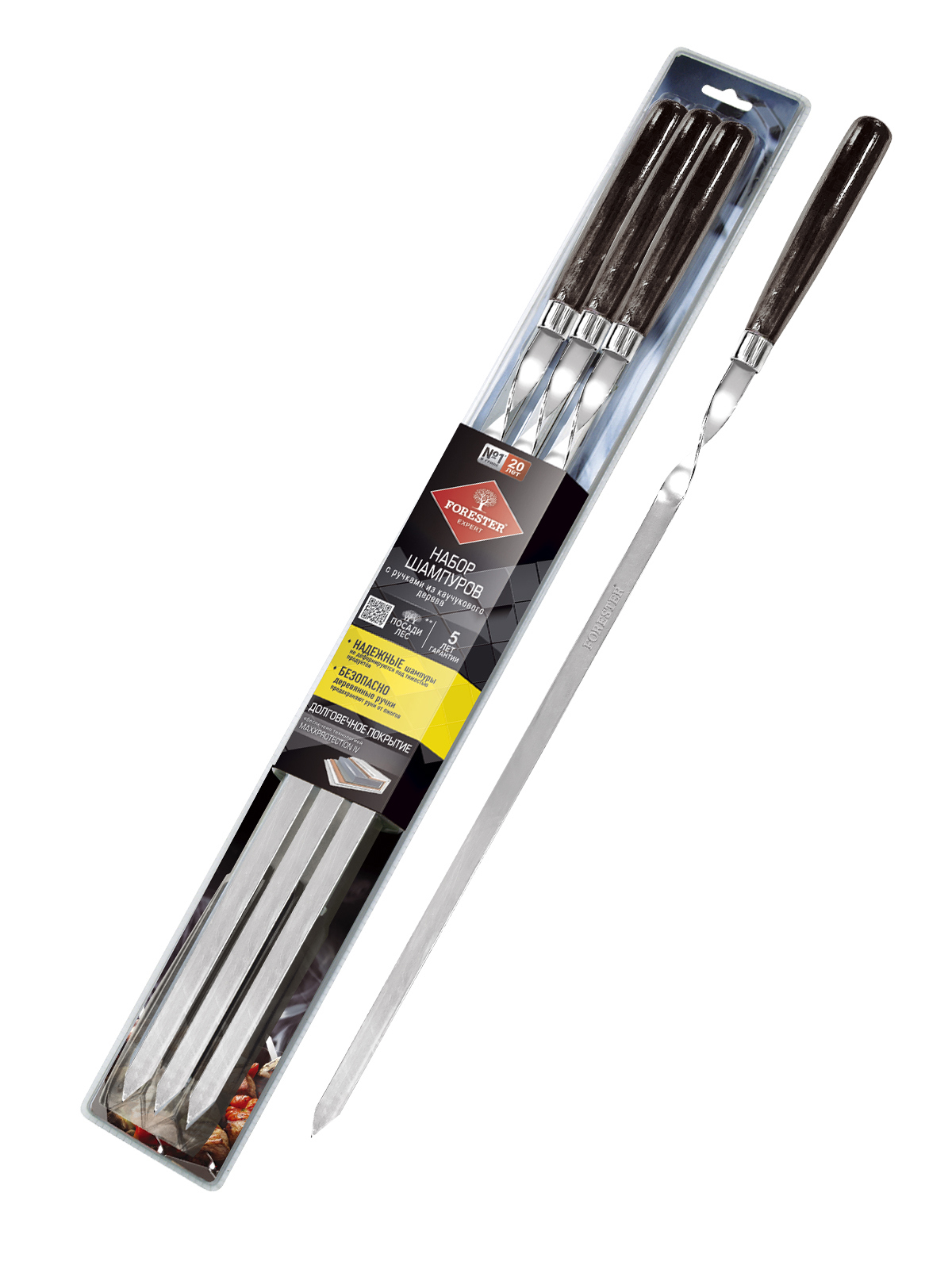 87672998 Набор шампуров Forester сталь STLM-0074793 Santreyd  - Вид №1