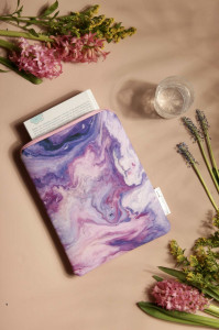 565398 Чехол для книг «Розовый мрамор» 21,5 х 27 см Book Guardian