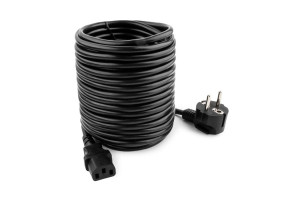 16206416 Кабель питания Schuko-C13, VDE, 10А, 10м, черный, с заземлением PC-186-VDE-10M Cablexpert