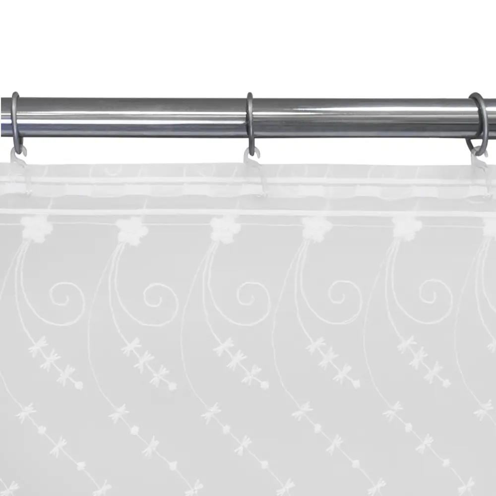 Тюль на ленте «Цветы» с вышивкой 250х260 см цвет экрю GARDEN STLM-2064655 - Вид №2