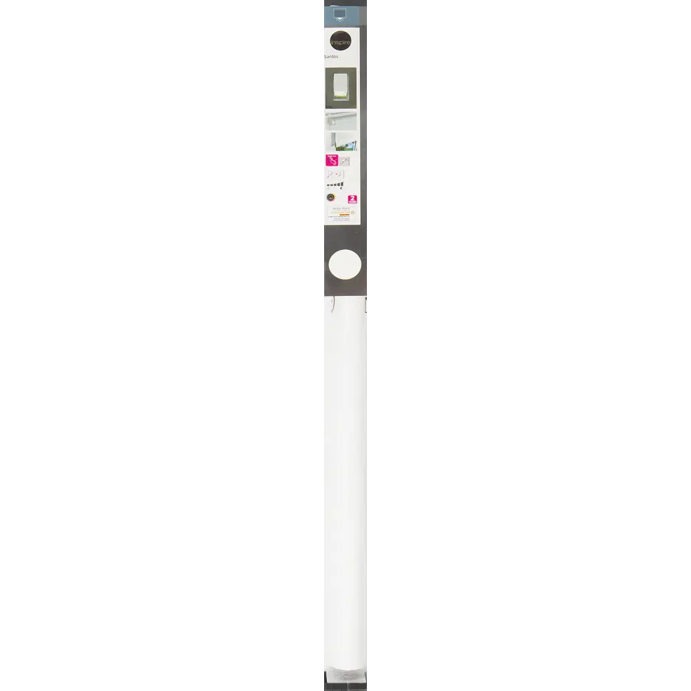 Штора рулонная блэкаут Inspire Santos 80x160 см белая White 0 82692216 STLM-2109641 - Вид №10