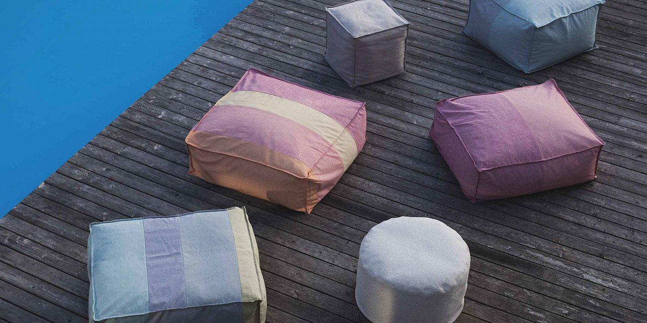 Пуфик FATTY светло-серый SITS FATTY 191988 Бежевый;серый  - Вид №1