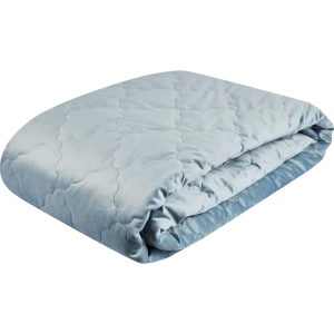 Покрывало Ромб 220x240 см бархат цвет серо-голубой