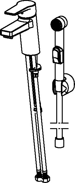 Oras 3812F Смеситель для умывальника 3812F Twista Хром  - Вид №2
