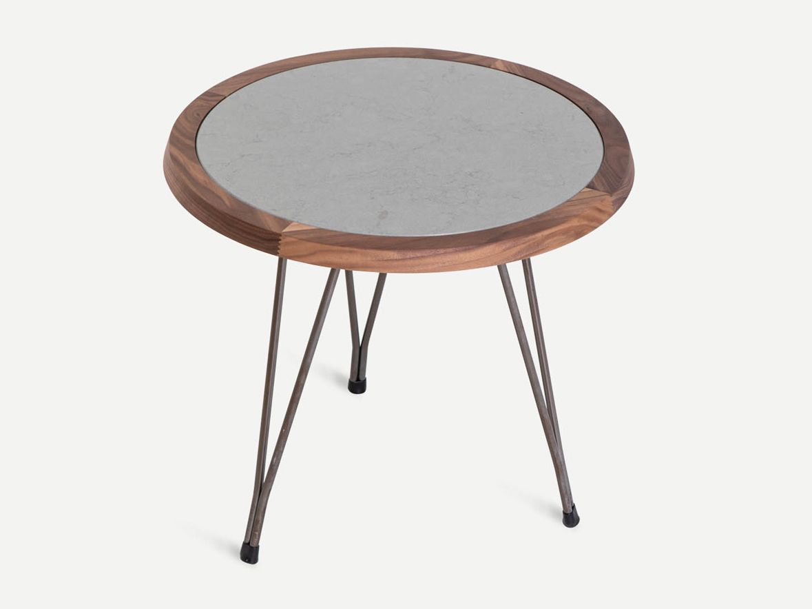 Круглый стальной журнальный столик с порошковым покрытием Vergés Mim ARCH-00101723