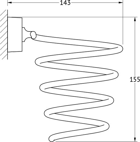 NOS 080 Держатель фена FBS Чехия Nostalgy - Вид №1