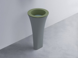 AMLA45-AG+AMPILT-PL+AMCOLT-BR Раковина Amedeo Tondo отдельностоящая cielo Enjoy + Amedeo