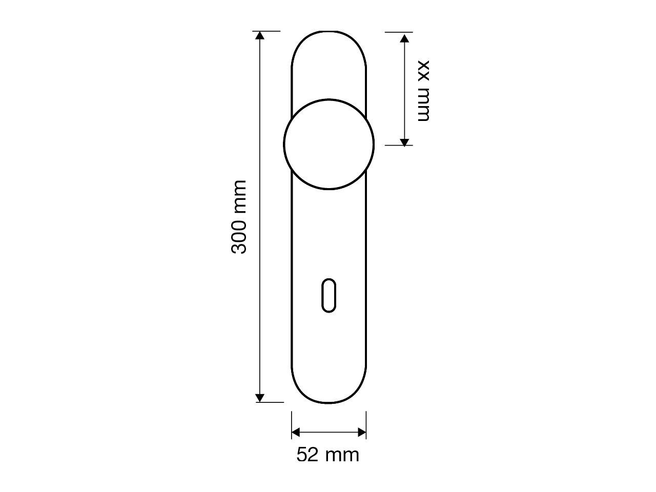 Латунная дверная ручка на пластине с кристаллами Swarovski® LINEA CALI' Jewel ARCH-00070238 - Вид №2