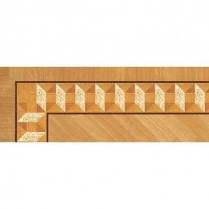 Художественный паркет Da Vinci Паркетный Бордюр 26-185 Орех Европейский (Грецкий) Селект (Гладкая) 1000х200 мм.