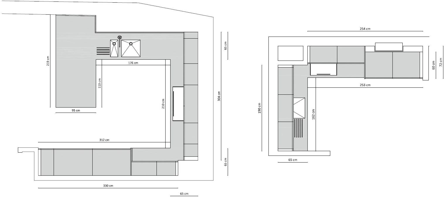 TM Italia Cucine Угловая кухня с полуостровом и колоннами D90 sun-id-1480262 - Вид №5