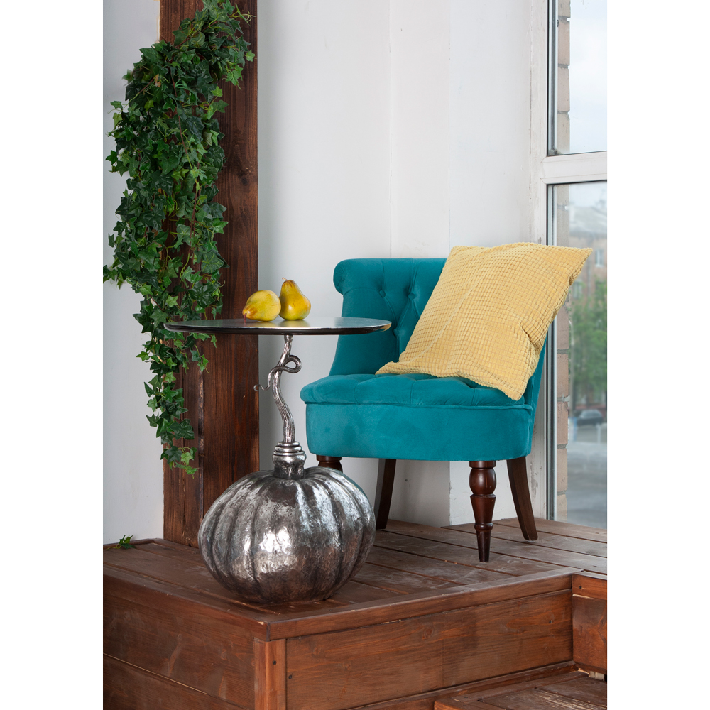 17143 Столик декоративный Королева осени Серебро BOGACHO 4627179652708 - Вид №1