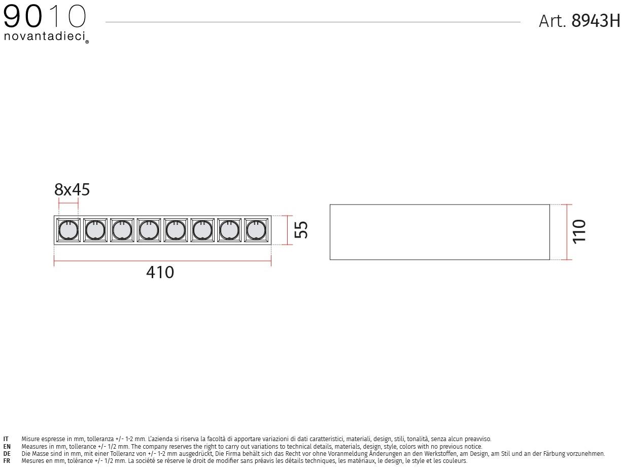 9010 novantadieci Многоточечный потолочный светильник из cristaly®  8943h  - Вид №1