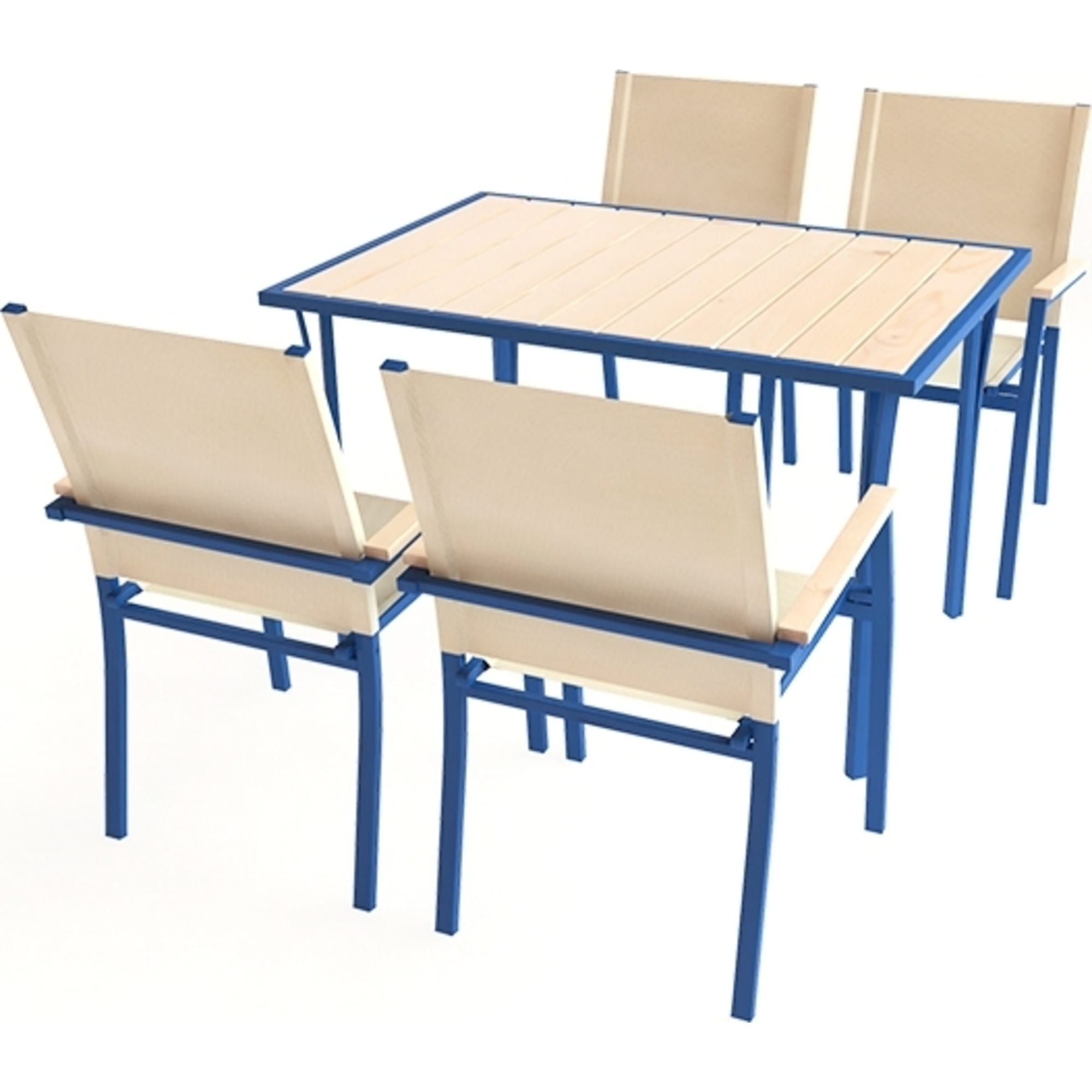 82665387 Комплект садовой мебели «Енисей» 1 стол и 4 стула Santreyd  - Вид №2