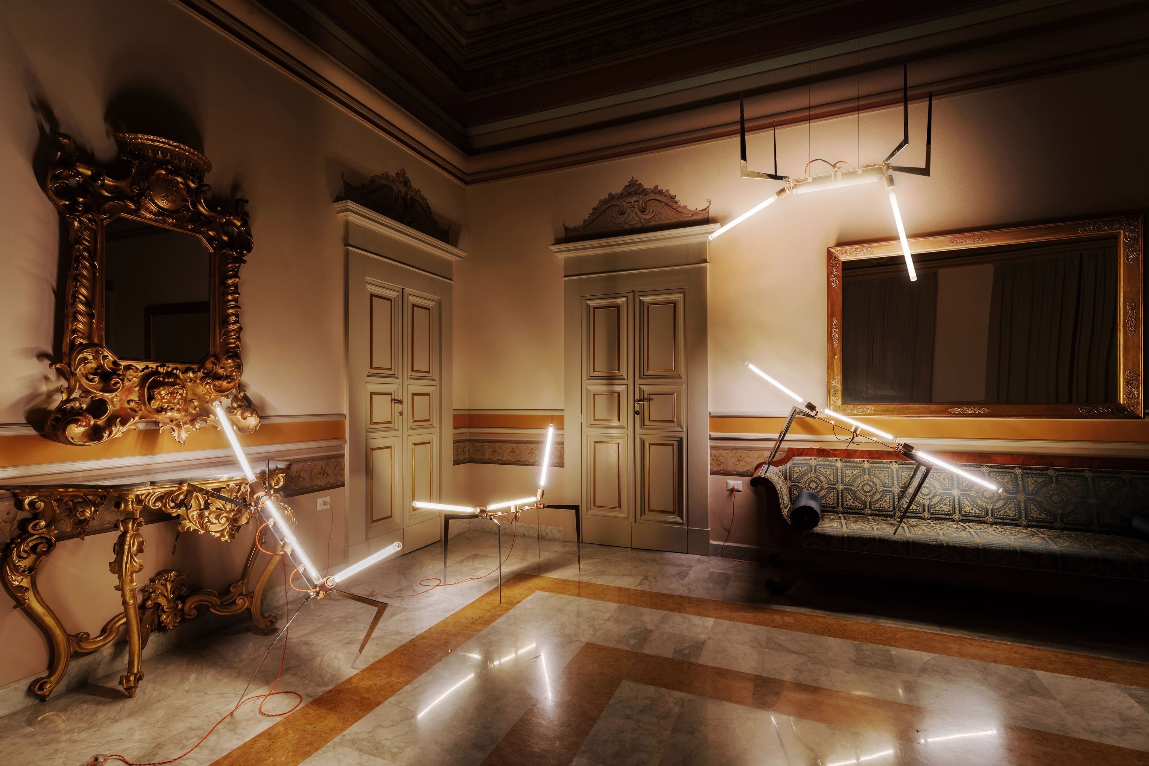 Стальной светодиодный подвесной светильник Creazione SUGO Stick Insect ARCH-00112990 - Вид №1