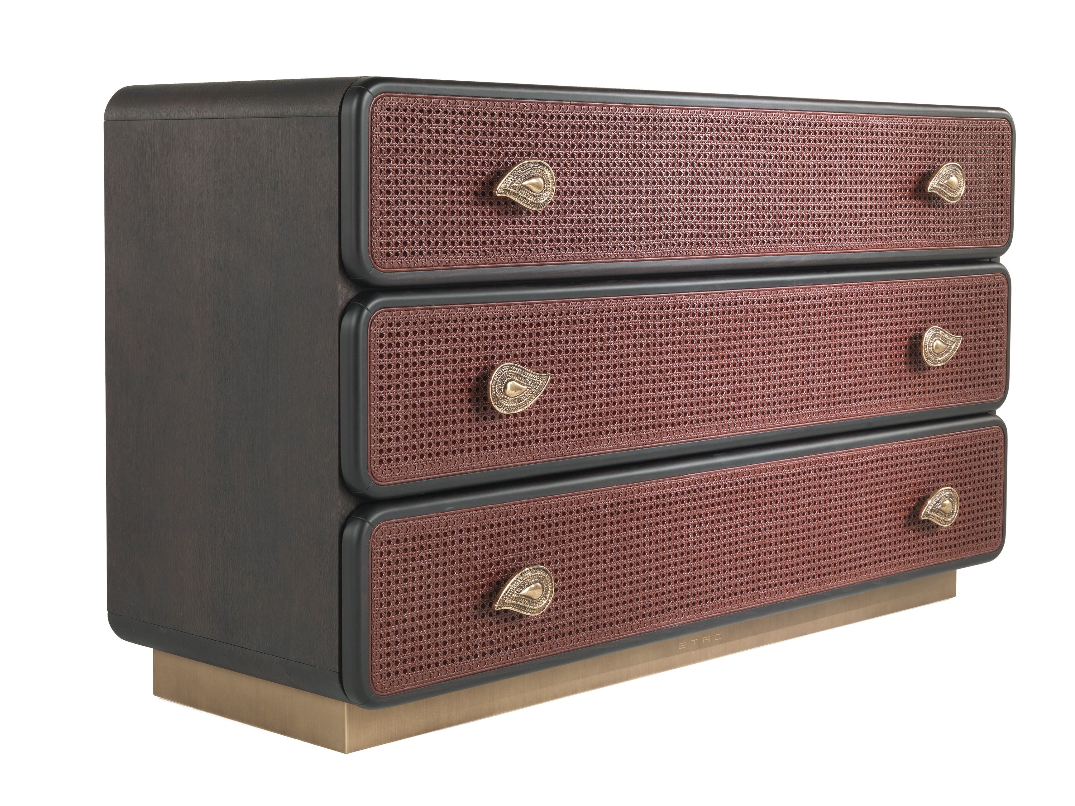 Деревянный и кожаный комод ETRO Home Interiors Caral ARCH-00014478 - Вид №1