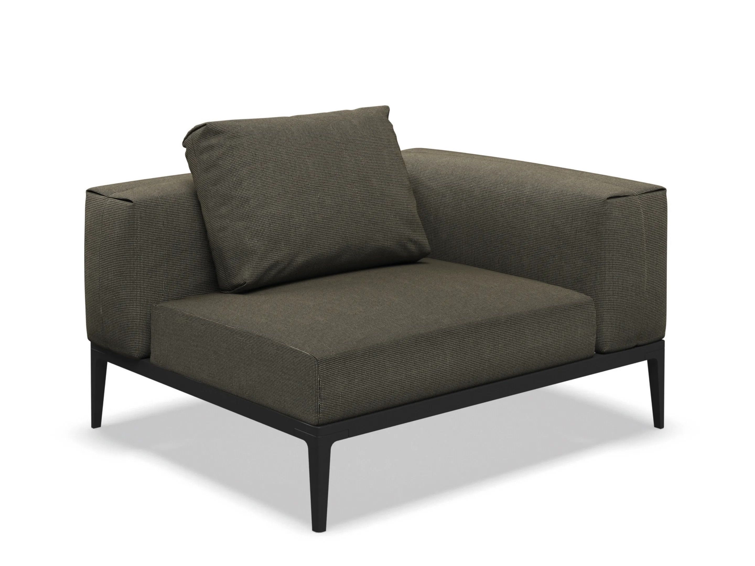 Угловое садовое кресло из ткани Gloster сетка ARCH-00140017 - Вид №1