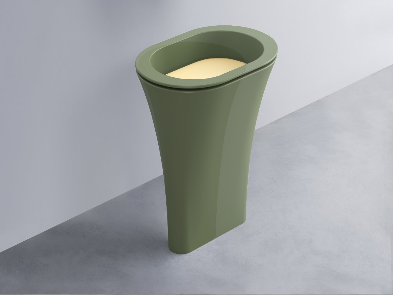 AMLA65-AG+AMPILO-CN+AMCOLO-AG Раковина Amedeo Ovale отдельностоящая cielo Enjoy + Amedeo Ceramica Cielo