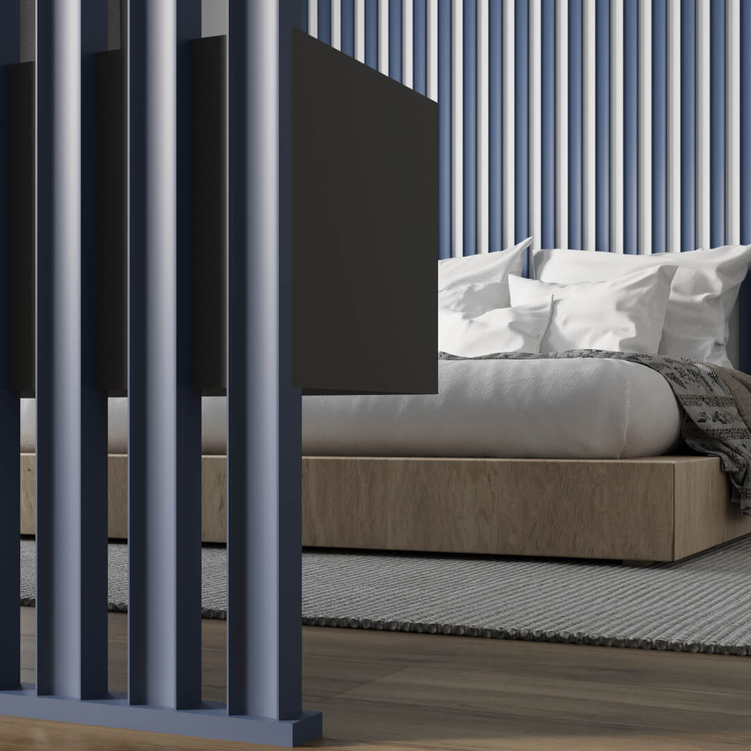 Интерьерная Рейка МДФ STELLA Планкен Рекесс De Luxe Ocean 19*50*2700 (уп.4 шт.) STSR-852 - Вид №7